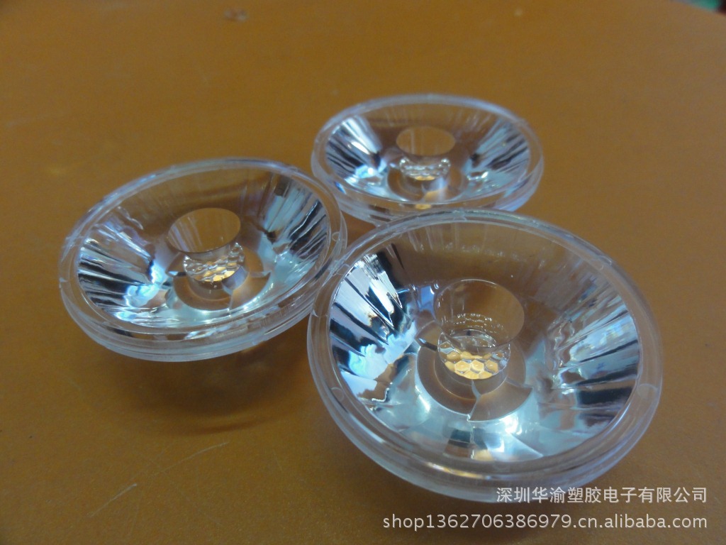 【LED射燈玻璃透鏡,平面透鏡,光學透鏡,LED透鏡,照明透鏡】價格,廠家,圖片,塑料零件,深圳市華渝塑膠電子-